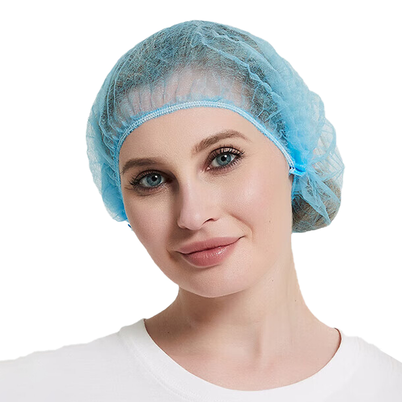 百舸 蓝色双筋 一次性头套 100只/袋 （单位：包）  