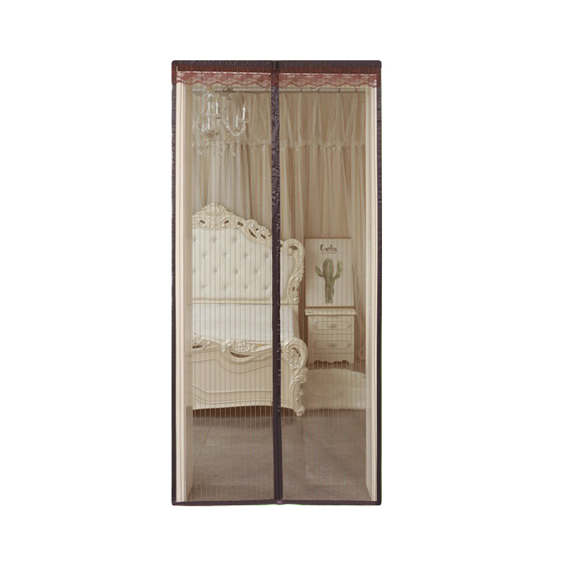 安赛瑞 5B00002 防蚊门帘 90x210cm （单位：幅）  咖啡条纹