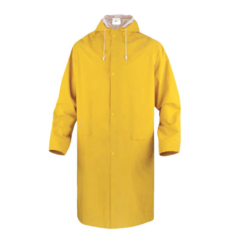 代尔塔 407005 连体雨衣 双面PVC涂层码数可选 （单位：件）  黄色