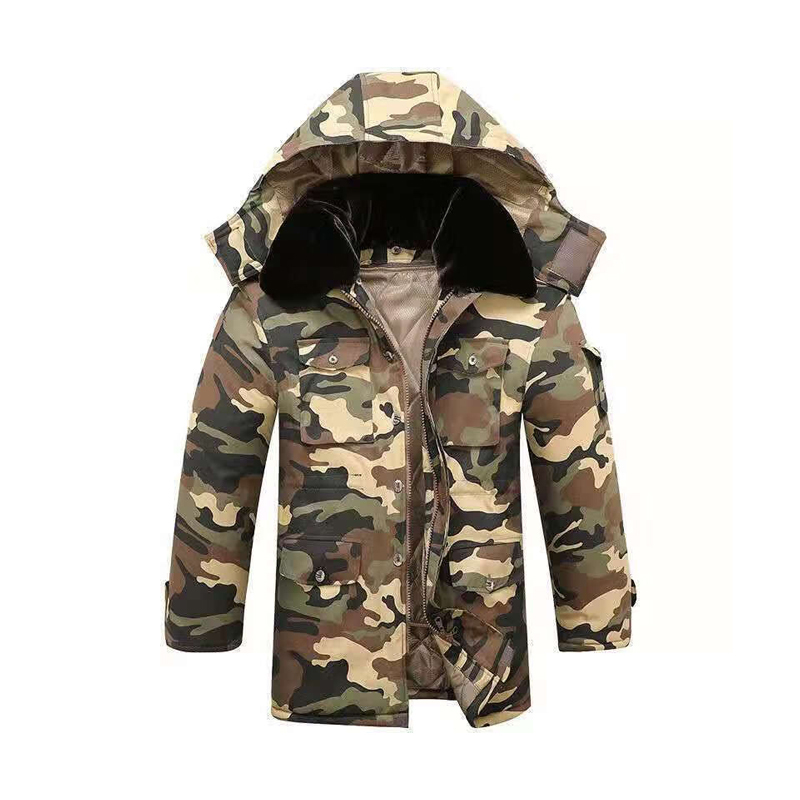 盾郎 加厚可拆卸中长款 冬季大衣 双层内胆 （单位：件）  迷彩