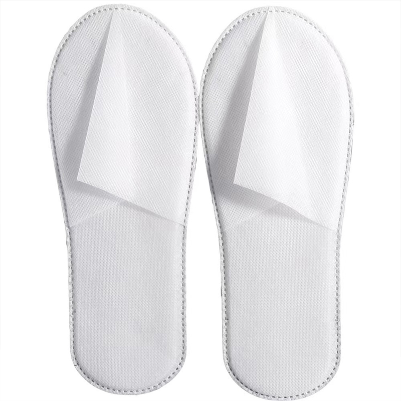 简夫人 无纺布亚麻 一次性拖鞋 酒店用品 （单位：双）  白色