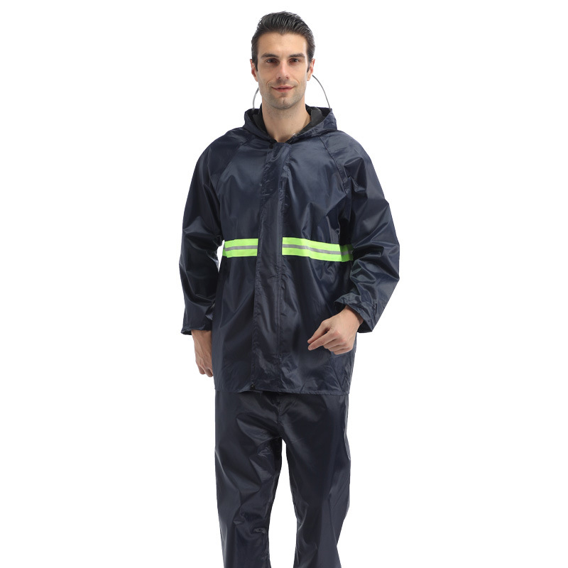 臻尚诺 单层大帽檐 牛津布 反光分体雨衣套装雨裤 ZSN-017 （单位：套）  