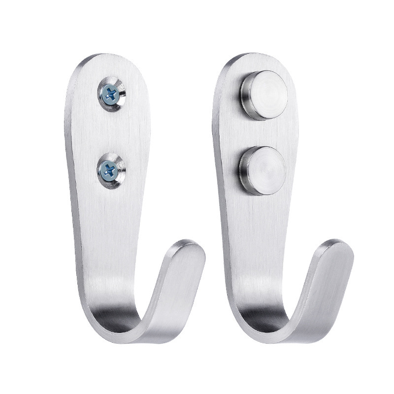 诗靖 F76MT87566H6MJ 吸盘挂钩 加厚不锈钢 实心单钩 小号 （单位：个）  