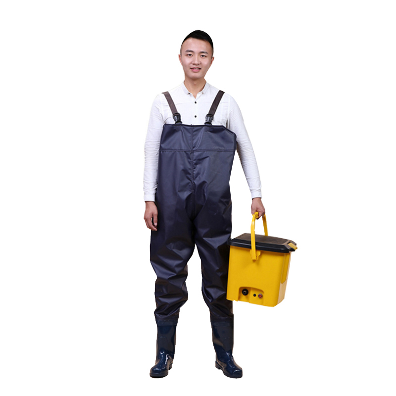 谋福 9895 半身涉水裤 55丝 内置口袋款 38码 （单位：条）  军绿色