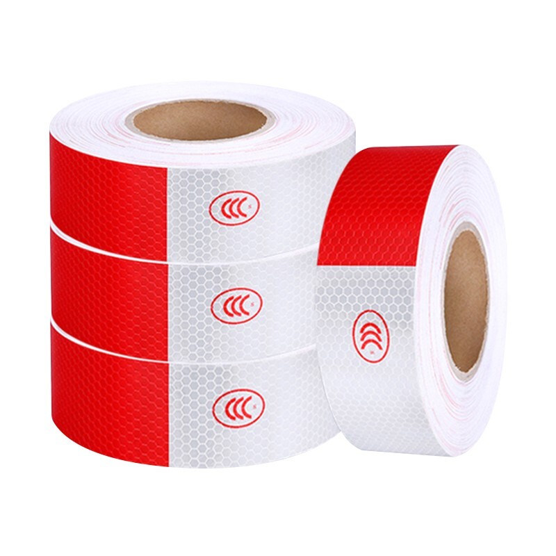 聚远 货车反光条自粘反光贴汽车货车警示贴 车身反光贴 红白4.5cmX25m （单位：卷）  