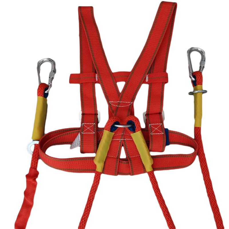 千惠侬 五点式双背带 高空作业安全带 单钩编织绳2米 （单位：条）  
