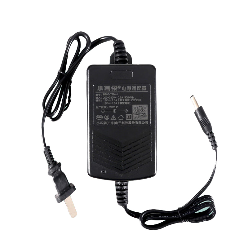 小耳朵 HMQ-T2M-JDC12V2A 电源适配器  （单位：个）  黑色
