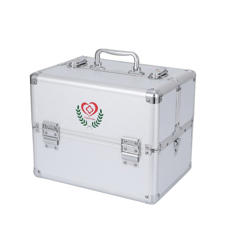 安赛瑞 30*22*24cm 便携式双开两层药箱  （单位：个）  