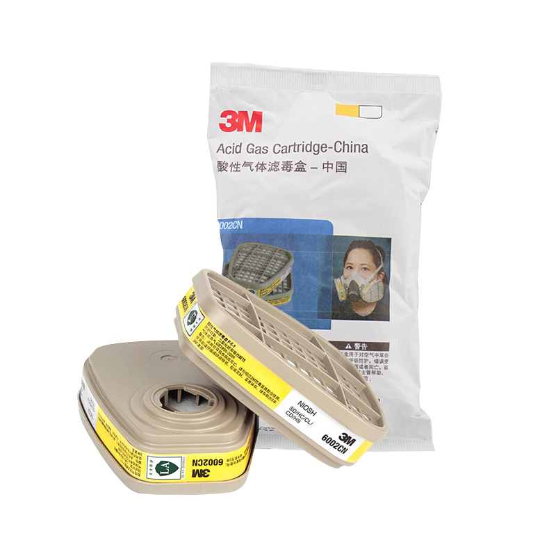 3M 6002CN 防护酸性气体氯化氢滤毒盒 2个/包 （单位：包）  