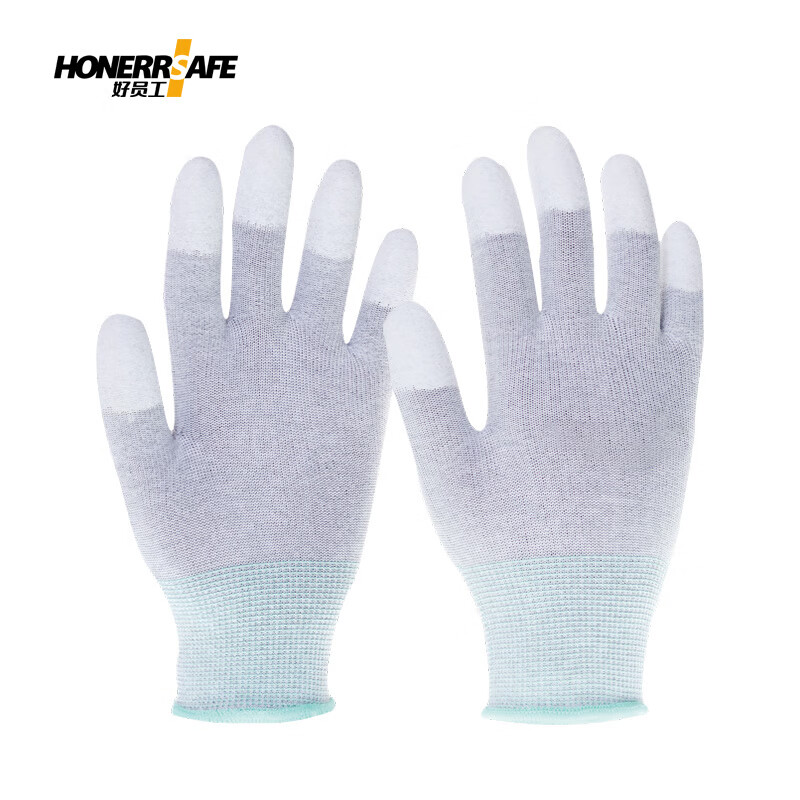 好员工 T400 PU涂指手套 防静电 10双/包 （单位：包）  
