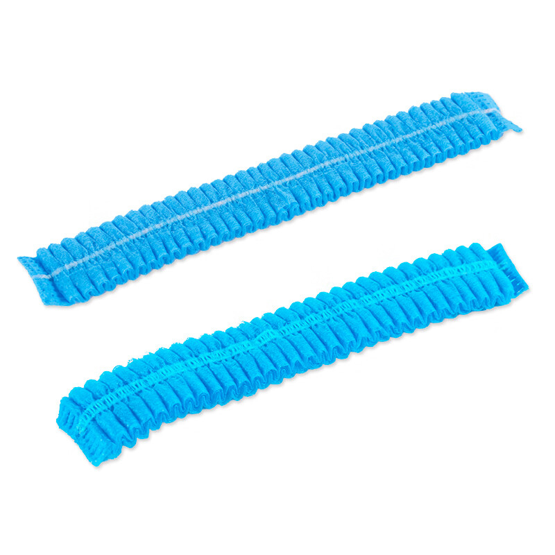 安美尚 A1101 条形无纺布帽 双筋 100只/包 （单位：包）  蓝色