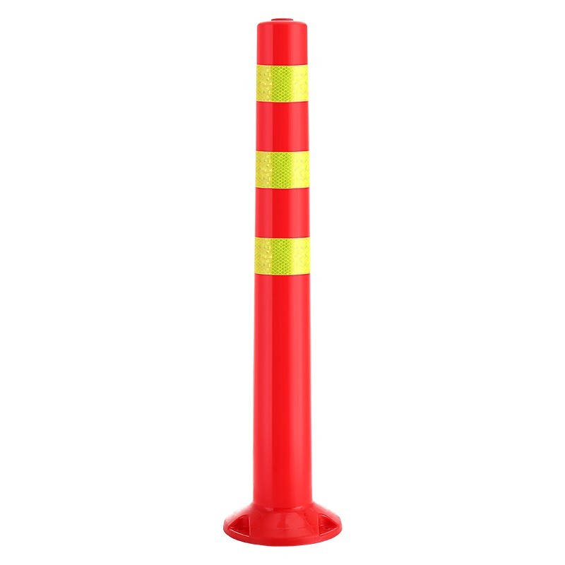 京特 JTQC-JSZ-PE70CM 塑料警示柱 弹力柱反光路锥柔性交通防撞柱隔离墩分流立柱PE70㎝ （单位：个）  