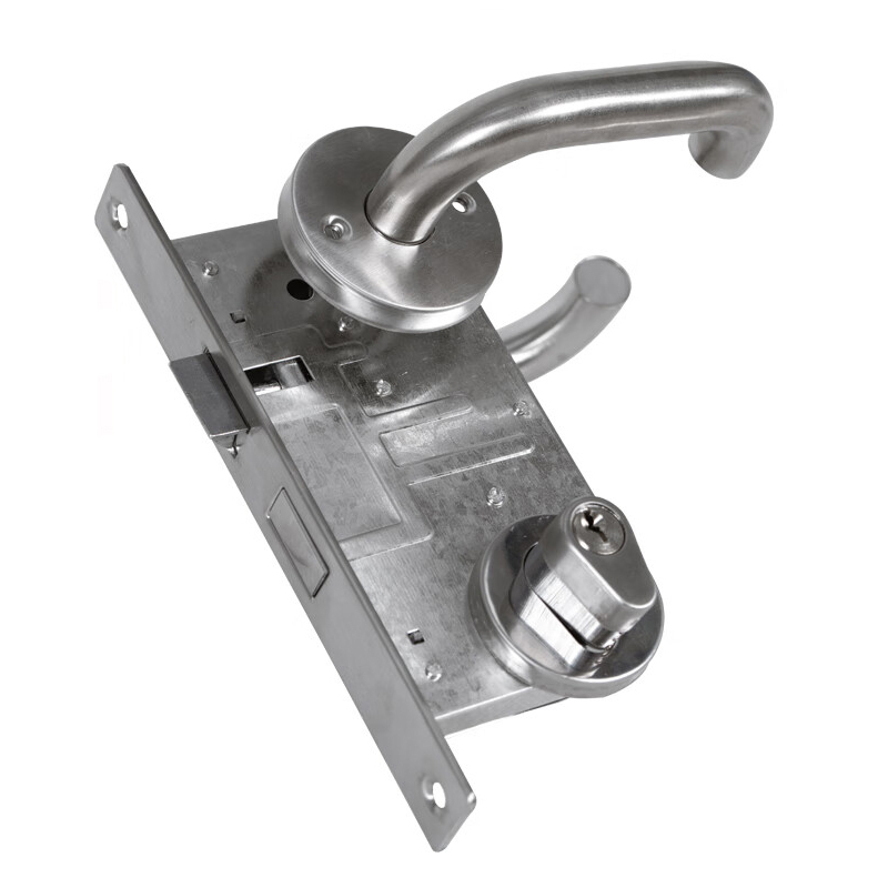 楚昌 HY025 防火门锁 把手不锈钢锁体铁电镀 （单位：个）  
