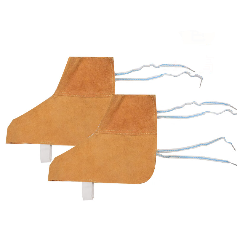 HKNA 24cm 反绒牛皮短款脚套  （单位：双）  黄色