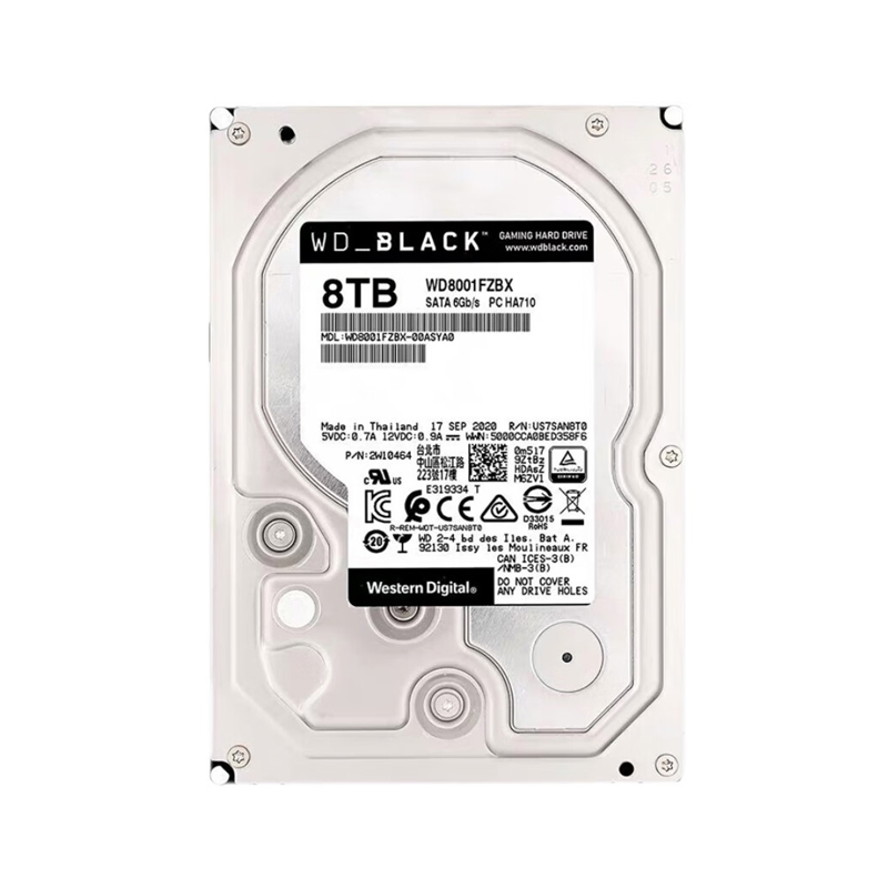 西部数据（WD） WD8002FZBX 台式机机械硬盘 8TB （单位：个）  