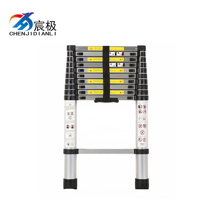 宸极 CH-LSST38 铝合金鱼竿伸缩梯 3.8米 （单位：架）  银色