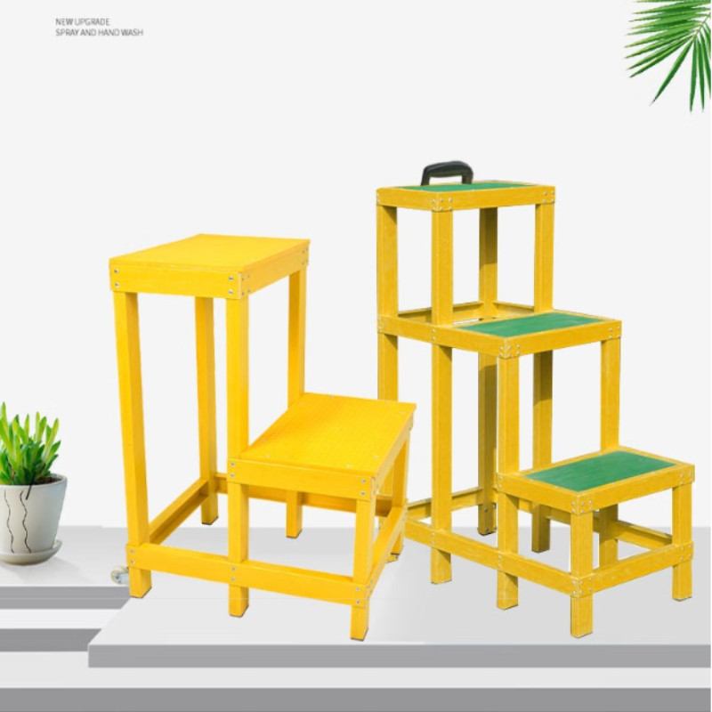 宸极 CH-JYD-L03 玻璃钢绝缘凳 三层 1200*900*500mm （单位：个）  绿面