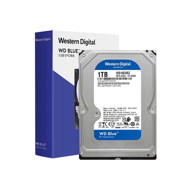 西部数据（WD） WD10EARZ 台式机机械硬盘 1TB 蓝盘 （单位：个）  
