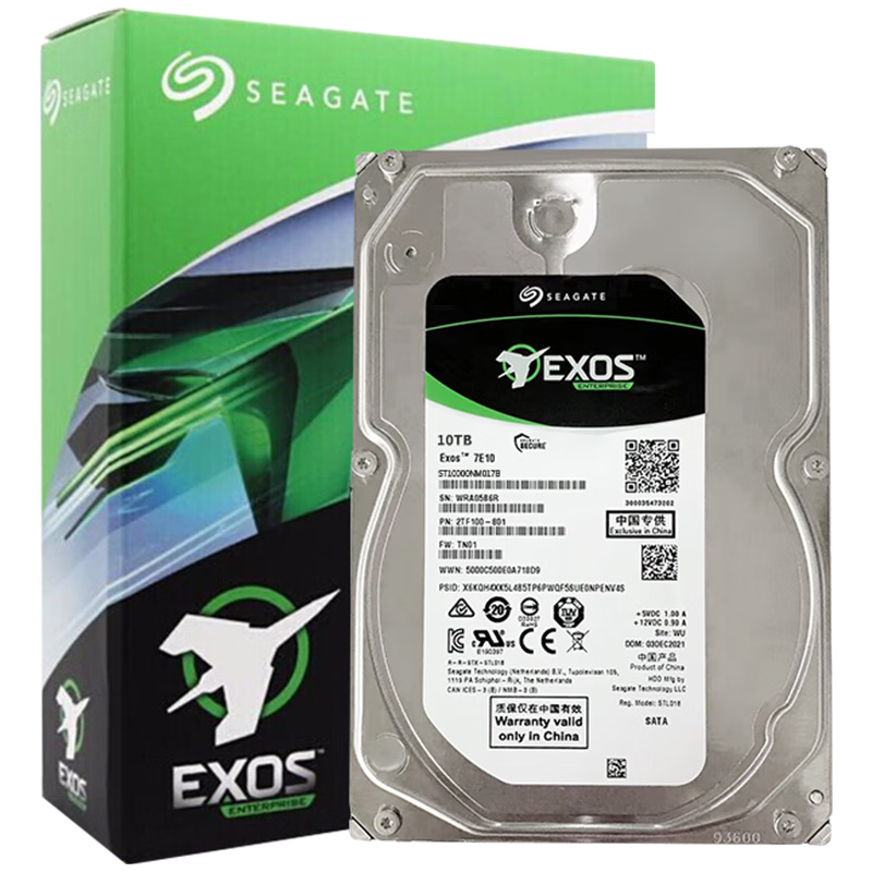希捷（SEAGATE） ST10000NM017B 企业级服务器硬盘 10TB （单位：个）  