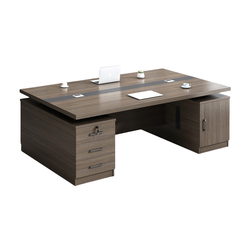 企诺（QINUO） 长方形桌面 办公会议长桌 长1600*宽1000*高750mm （单位：张）  橡木灰