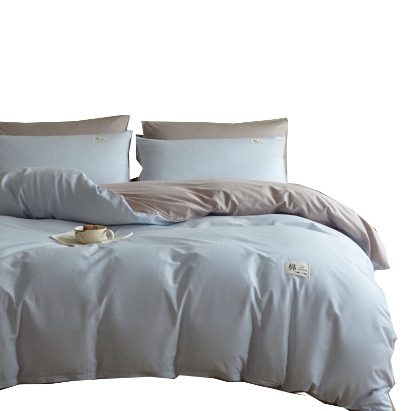懿缦 YM-TJ25009 &ldquo;蓝调&rdquo;色织全棉床饰套件 四件套 （单位：套）  