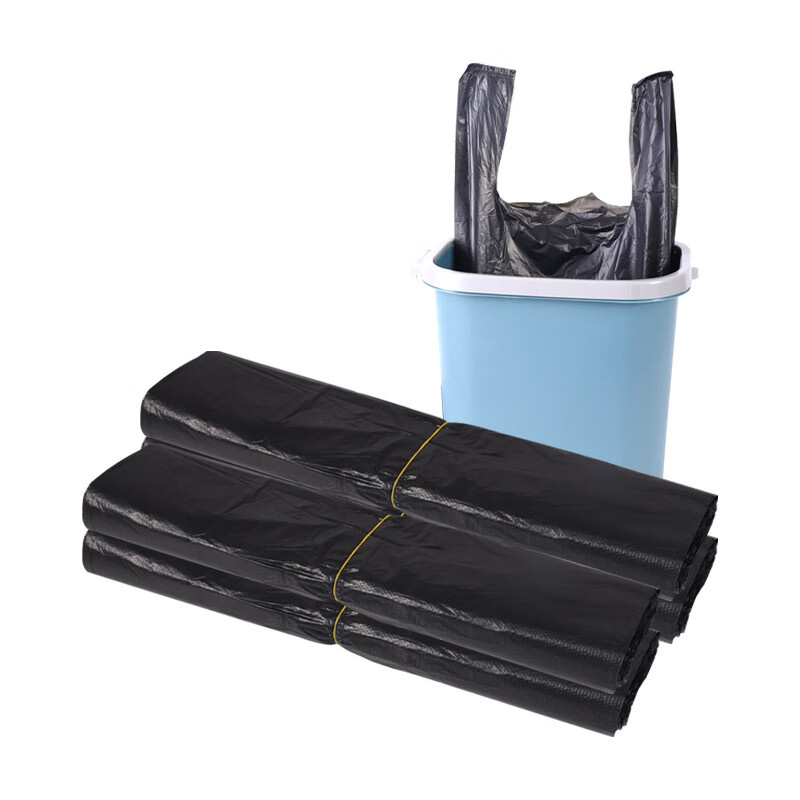 &nbsp;国产 手提式 垃圾袋 加厚 36cm*52cm 50只/把 （单位：把）  黑色