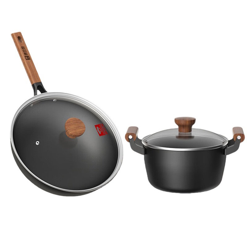 康巴赫（KBH） LPB-W02T 有钛不粘锅具两件套 32cm炒锅+22cm汤锅 （单位：套）