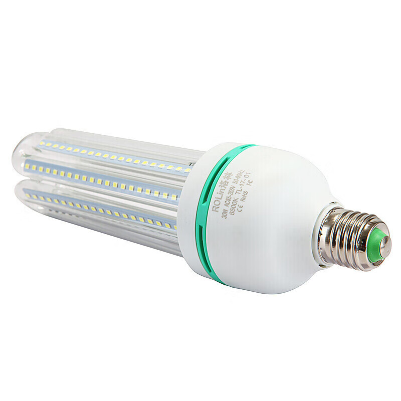 洛林（ROLin） 4U U型节能灯 E27 螺口 4U 30W 白光 6500K （单位：只）