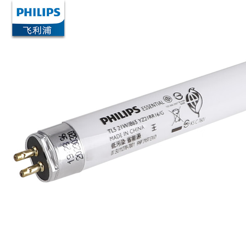飞利浦（PHILIPS） T5 日光荧光灯灯管 21W 0.9m 白光 6500K （单位：支）