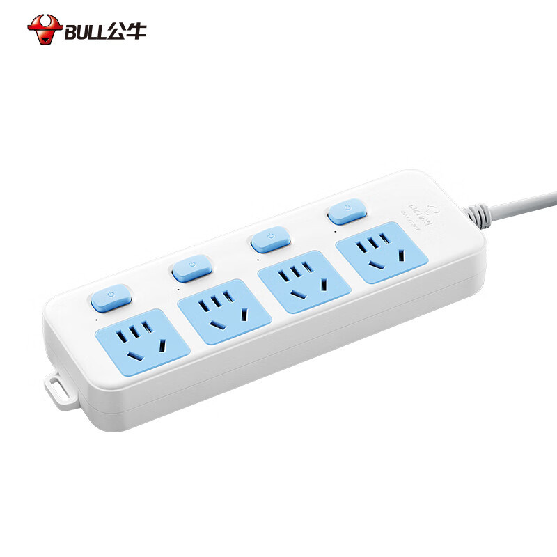 公牛（BULL） GN-315 新国标插座/插线板/插排/排插/接线板/拖线板 4位分控全长5m （单位：件）