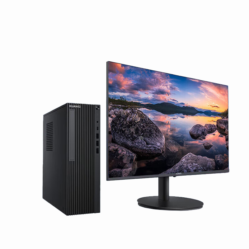 华为（HUAWEI） 擎云W515x-B091 台式电脑套机 麒麟9000C/16G/512G/1T/带光驱/政企版系统/23.8英寸显示器 （单位：套）  