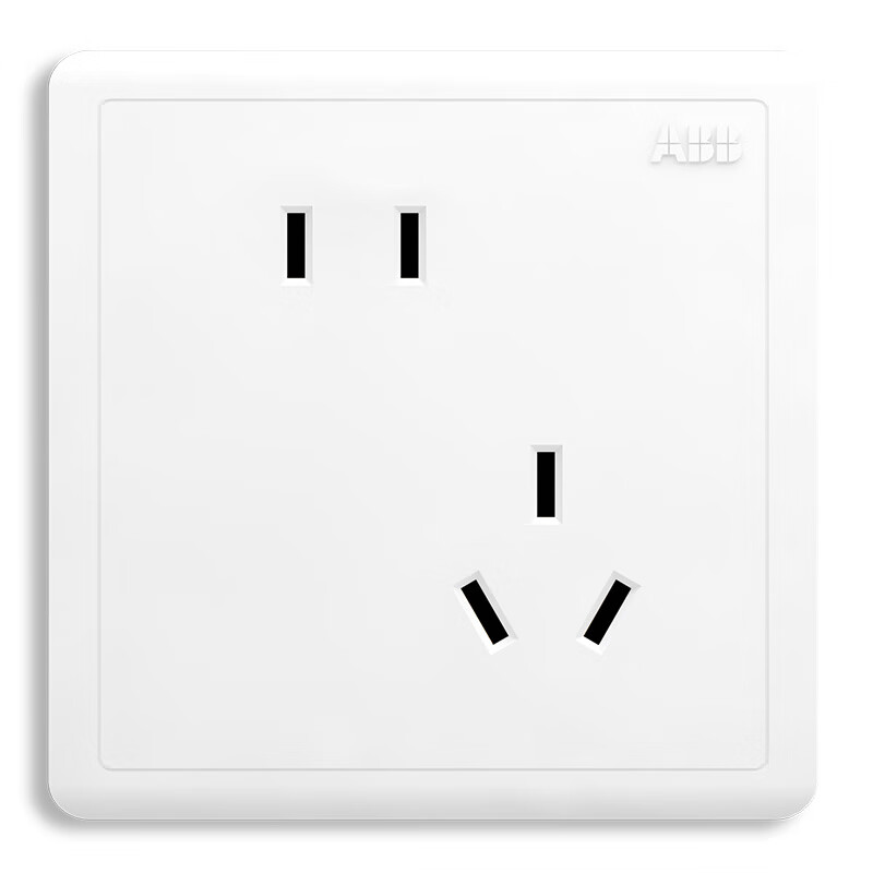 ABB AO207 远致系列错位斜五孔插座 86型10A （单位：个）  