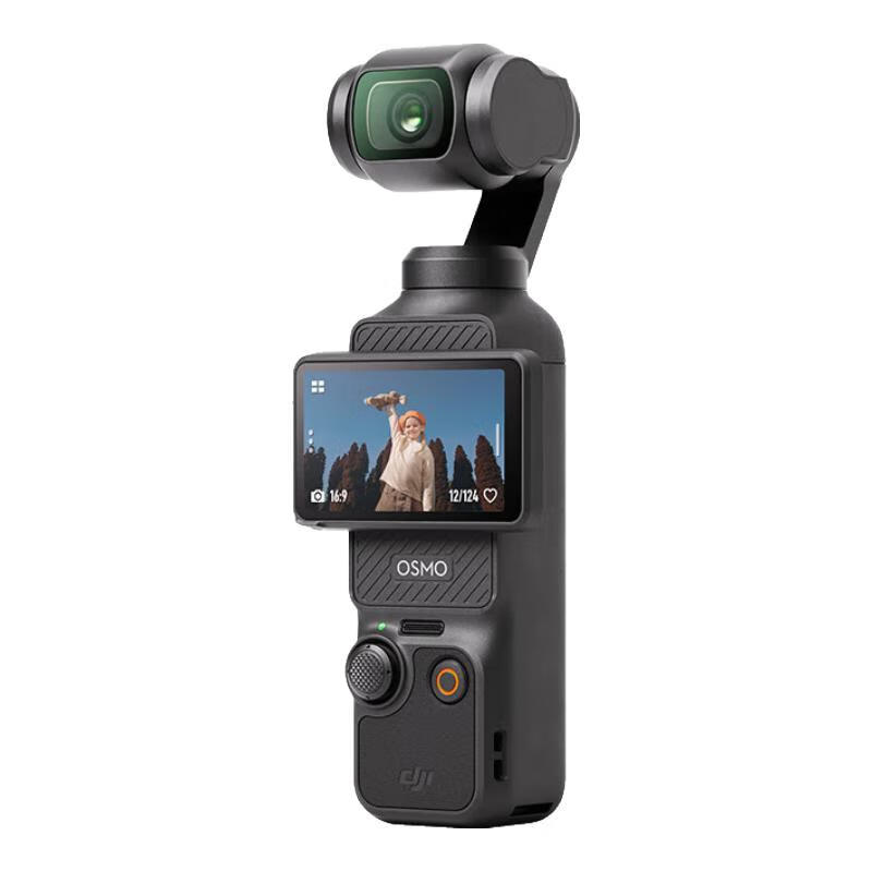 大疆（DJI） Osmo Pocket3 一英寸口袋云台相机套装 标准版+128G超极速黑红卡 （单位：套）  黑色