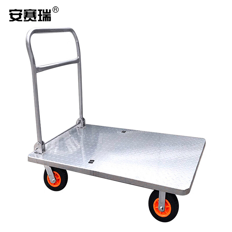 安赛瑞（SAFEWARE） 200384 钢板折叠平板车 90*60cm 承重450kg 橡胶轮6寸 （单位：辆）  