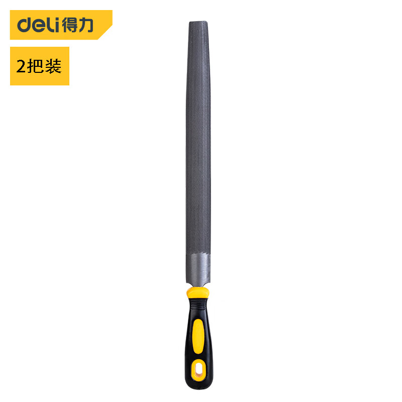 得力（deli） DL66112 中齿半圆锉 12寸 （单位：组）  
