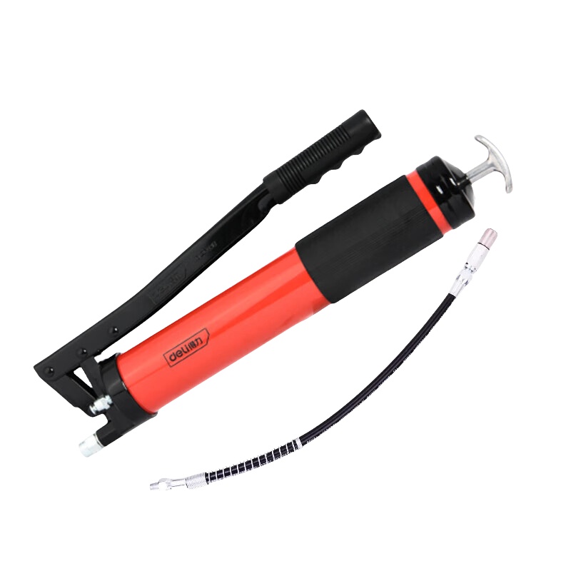 得力（deli） DL2602B 重型手动黄油枪 900cc （单位：把）  红色