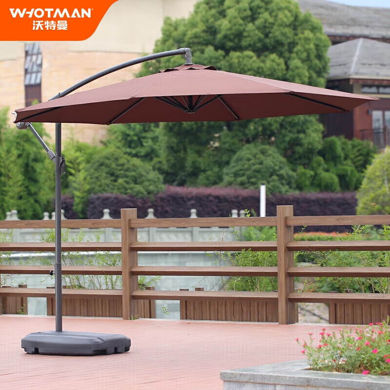 沃特曼 71025 户外遮阳伞 3米 （单位：顶）  颜色随机