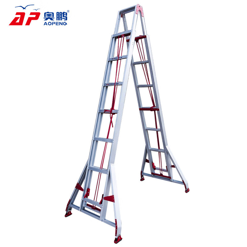 奥鹏 AP-225A-1000 铝合金人字梯 10.4m （单位：个）  