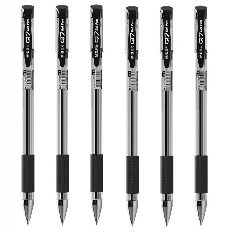 晨光（M&G） Q7 拔盖子弹头中性笔 0.5mm 6支/盒 （单位：盒）  黑色