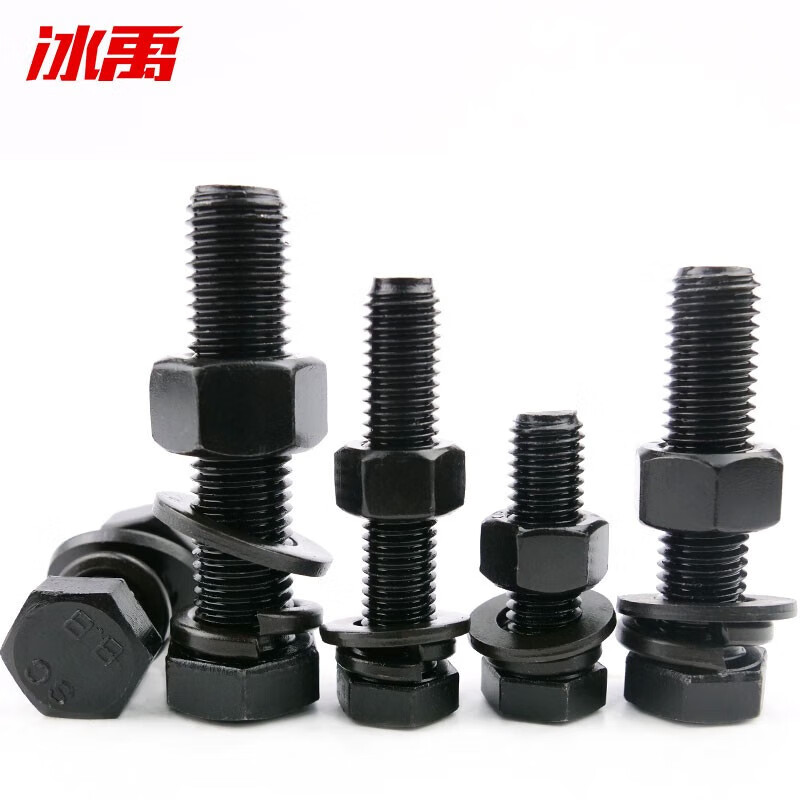 冰禹 BJyl-92 外六角螺栓螺母平弹垫套装 M16*60 10套/组 （单位：组）  