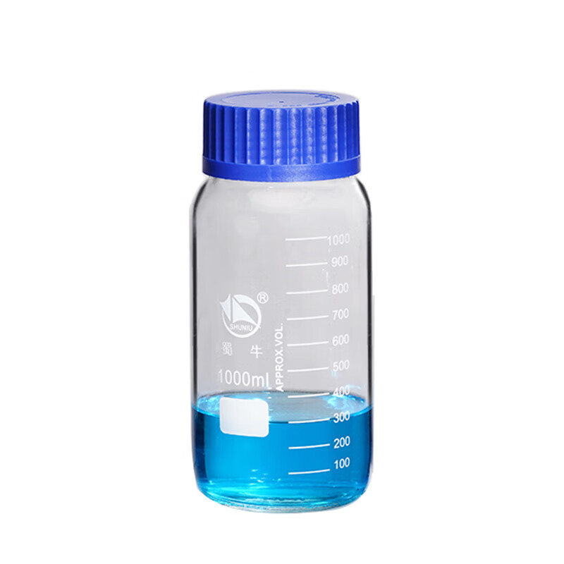 蜀牛 GL80 广口蓝盖瓶 1000ml （单位：个）  