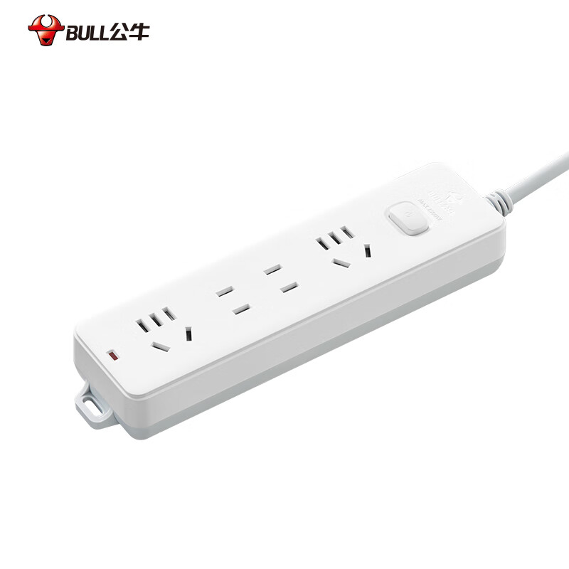 公牛（BULL） GN-211 插线板 4位总控全长3米 （单位：个）