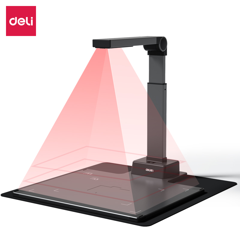 得力（deli） GK881 高拍仪 （单位：台） 2500万像素 黑色