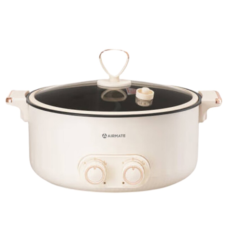 艾美特（Airmate） CR2005 微压鸳鸯电火锅 5L （单位：个）  米色