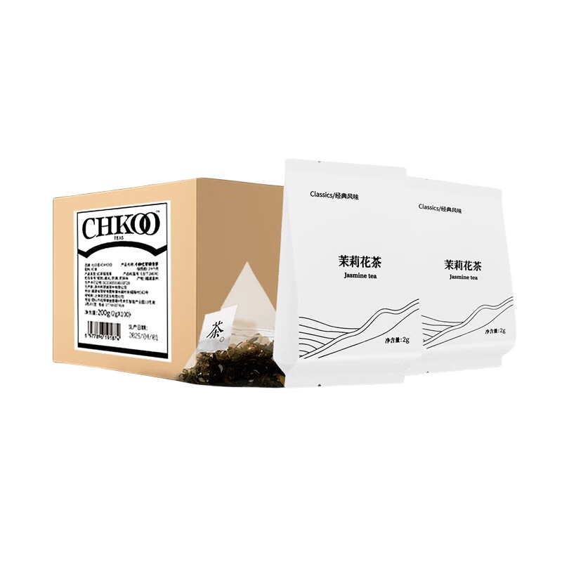 七口香 茉莉花茶 袋泡茶 2g/包 100包/盒 （单位：盒）  