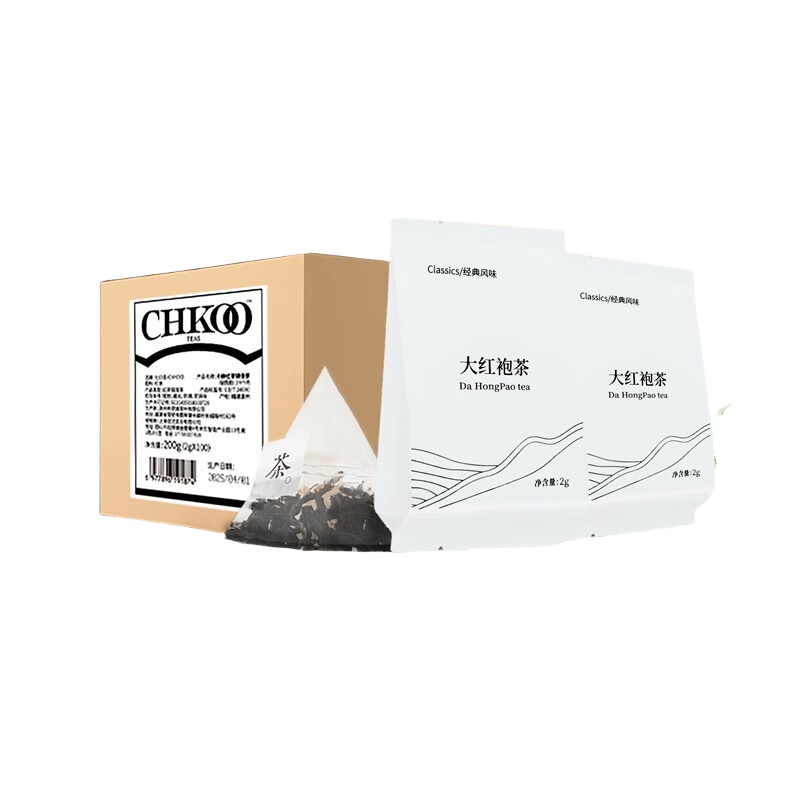 七口香 大红袍 袋泡茶 2g/包 100包/盒 （单位：盒）  
