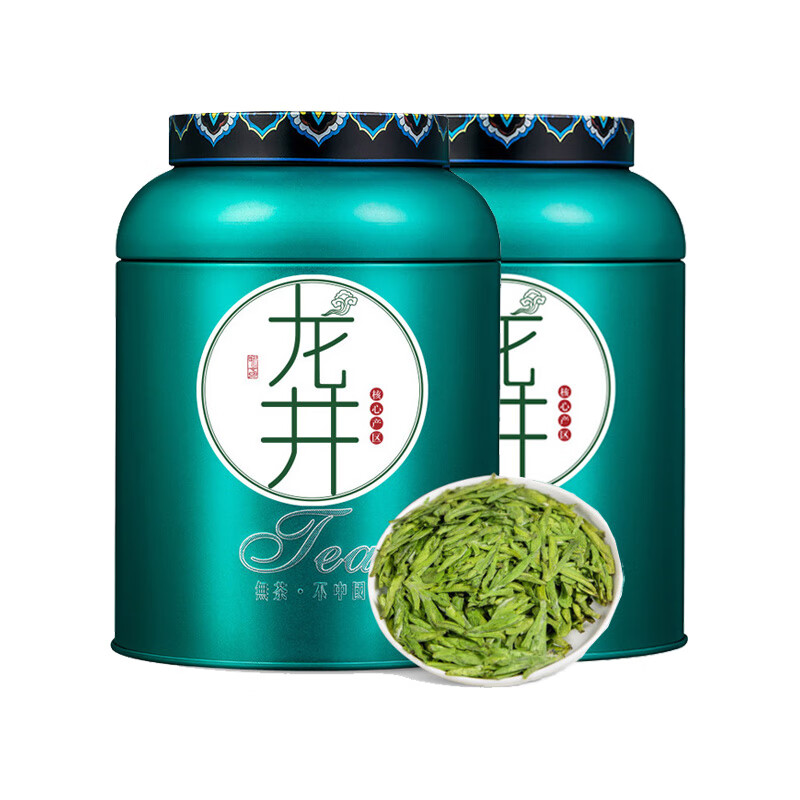 七口香 龙井 绿茶礼袋 250g/罐 2罐/组 （单位：组）  