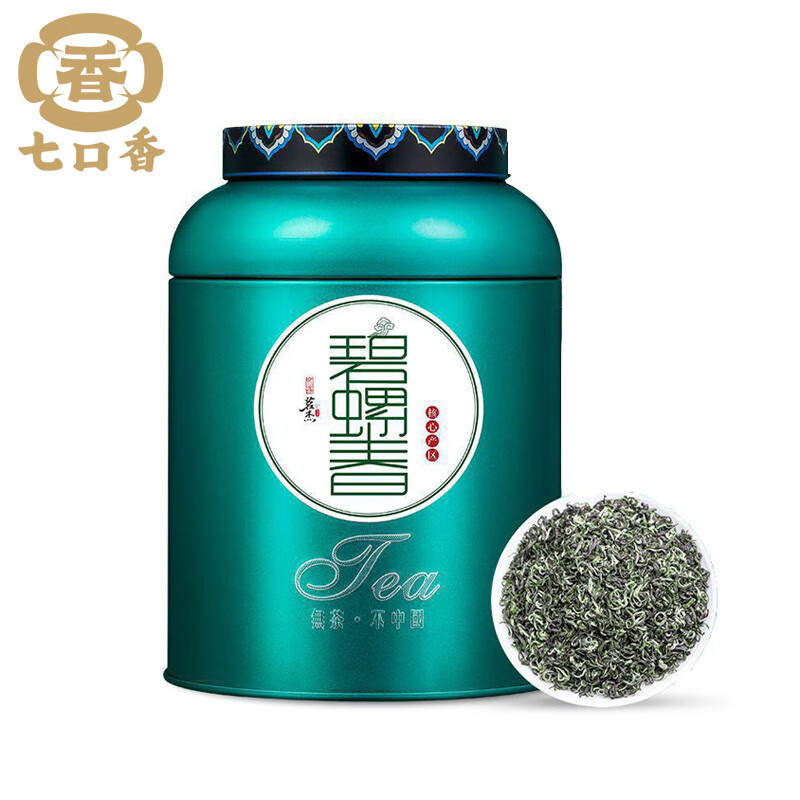 七口香 碧螺春 绿茶 250g （单位：罐）  