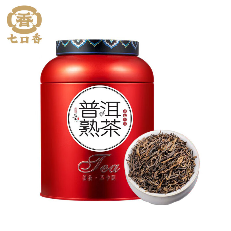 七口香 云南古树 普洱熟茶 250g （单位：罐）  
