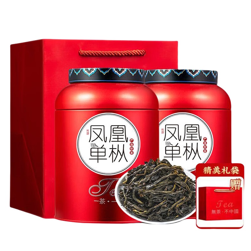 七口香 凤凰单枞 乌龙茶礼袋 150g/罐 2罐/组 （单位：组）  